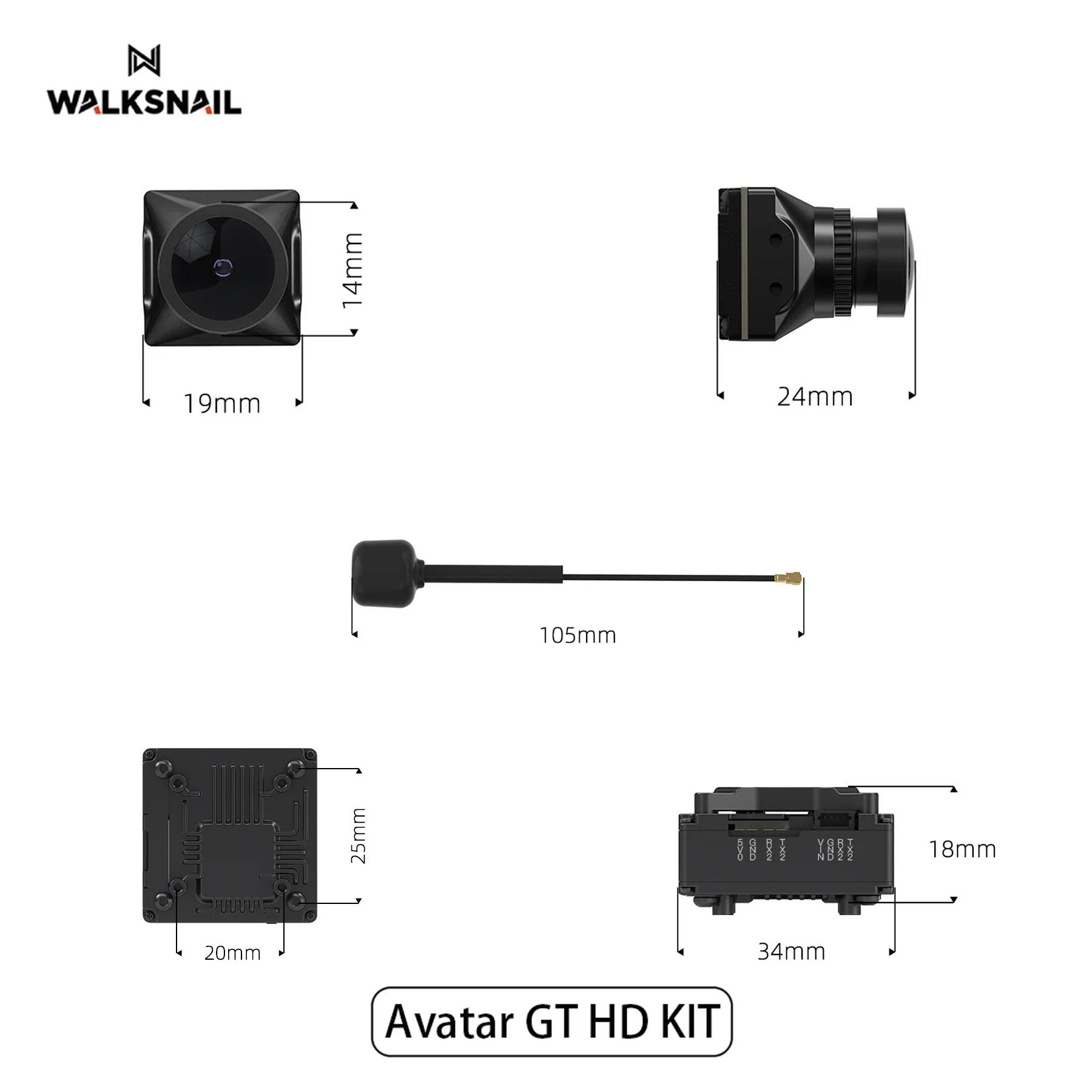 Walksnail アバター GT HD キット 2W VT - Drone Kit Long Range のレビューと価格